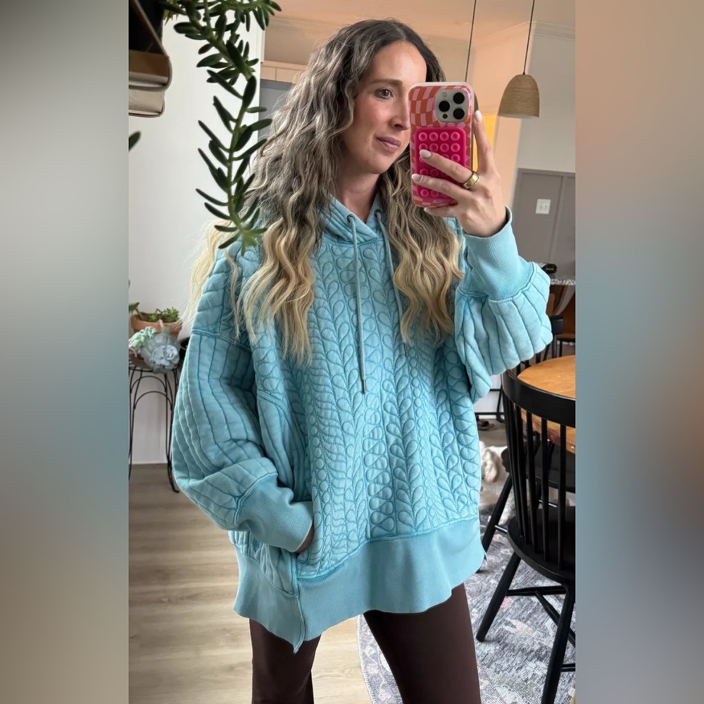 FREE PEOPLE We The Free: Sprint to the finish hoodie. NWOT size Medium - Picture 5 of 6